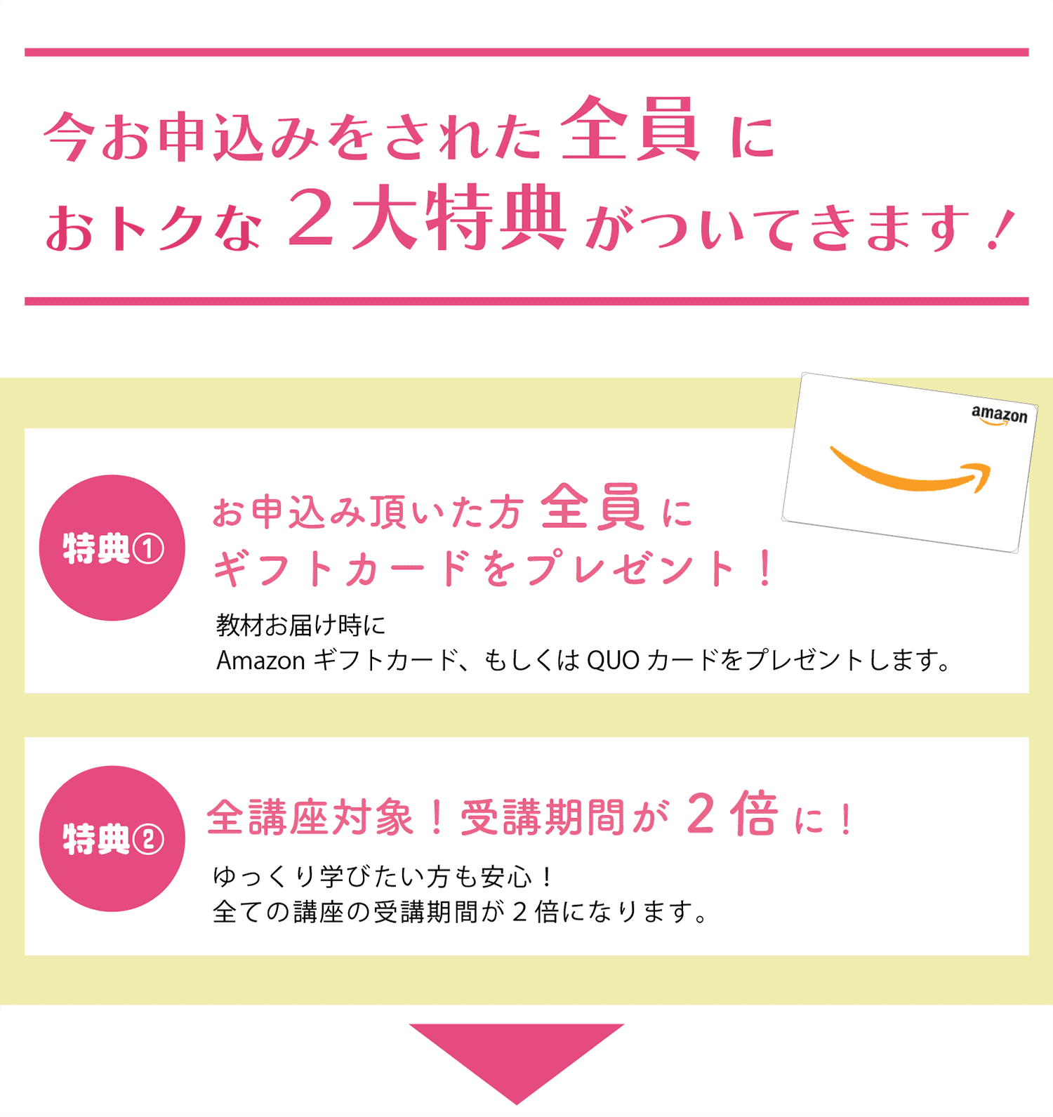 全員に2大特典